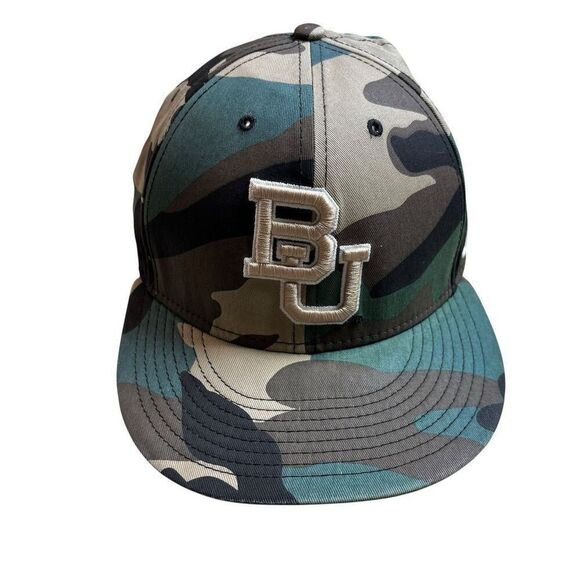 Nike Baylor Bears Camo Snapback Hat Unisex Adjustable Cap Multicolor - Picture 1 of 5